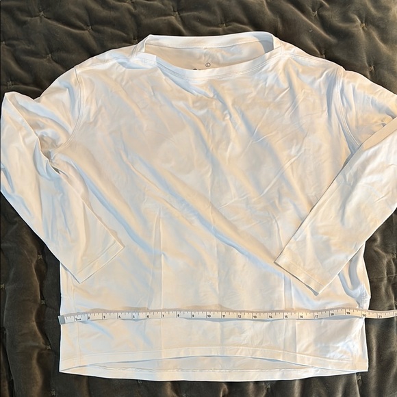 Pure Barre Logo White Long Sleeve Shirt - Picture 1 of 3